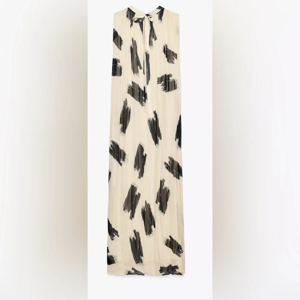 Zara ZW collection printed  midi dress - Picture 5 of 5